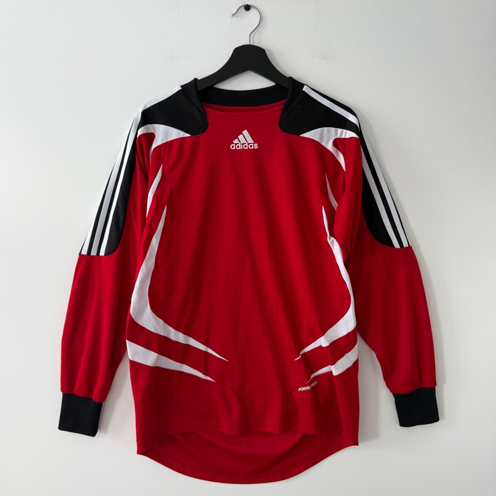 Adidas Clima365 Formotion Goalkeeper Jersey Red Black Padded Mens L Y2K